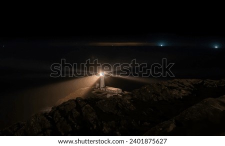 South stack lighthouse at sunset, Anglesey, holy island, Wales, great Britain, united kingdom, Europe