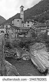 South Switzerland: Lavertezzo in the Verzasca Valley in in canton Ticino