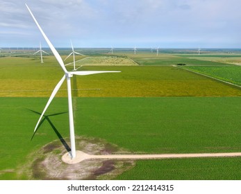 South Texas Wind Farms, Just Outside Of Corpus Christi, Texas.