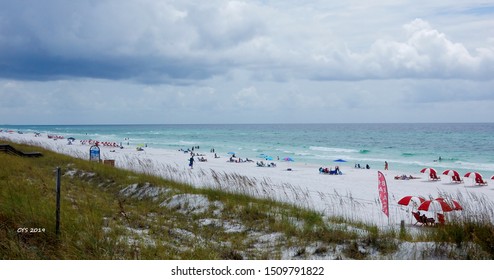 South Walton Beach On A Cloudy Day