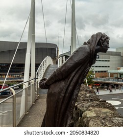 Southampton, Hampshire, UK August 30 2021 A Statue Of John Le Fleming