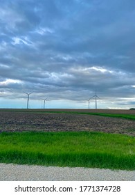 Southeast Minnesota Farmland And Windmills