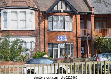 Southend On Sea , April 2021: Doctors Surgery Building, Street View.