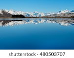 The Southern Alps Reflected in the Still Waters of Lake Clearwater
Hakatere Conservation Park, Southern Alps, New Zealand