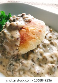 Southern Biscuits And Turkey Sausage Gravy