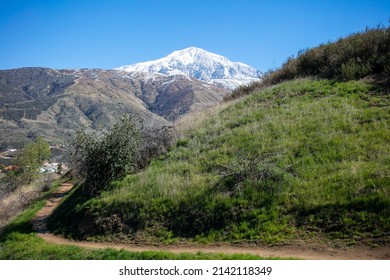 The Southern California Mountains After A Snow Storm As Seen From The Crafton Hills Near Yucaipa, California