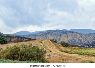 Southern California Wildfire Damages Mountain Range