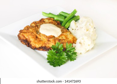 Southern Chicken Fried Steak With Cream Gravy