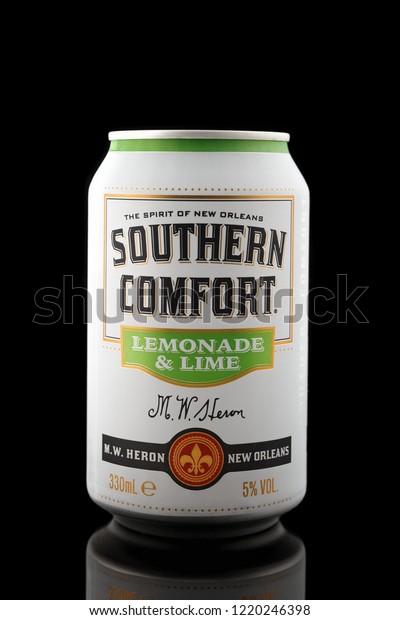 Southern Comfort Lemonade Lime Cocktail Aluminium Stock Photo