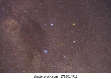 Southern Cross Constellation In The Southern Hemisphere Sky