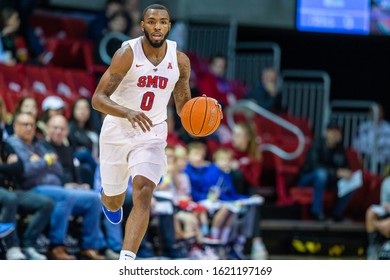 Southern Methodist Mustangs Guard Tyson Jolly (0) During A  Between The Temple Owls And SMU Mustangs January 18, 2020, At Moody Coliseum, Dallas, Texas. SMU Defeated Temple 68-52.