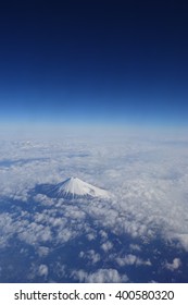 Southern Side Of Mt. Fuji Aerial Photo From Airplane