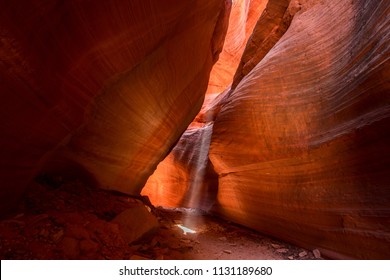 Southern Utah Slot Canyon In Peekaboo Canyon