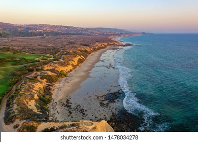 Southern View Of Crystal Cove State Park Sunset In Newport Beach