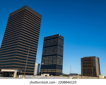 Southfield, MI, USA- September 30, 2022: View Of The Skyscrapers In Downtown Southfield, Michigan, An Edge City In The Suburbs Of Detroit, Michigan
