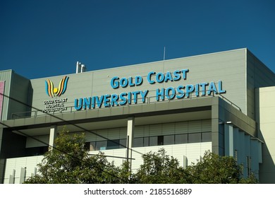 Southport, Queensland, Australia. August, 2, 2022. Gold Coast University Hospital, Main Building Sign.