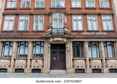 Southwark, London, United Kingdom - August 29th 2022: Emblem House An Impressive Listed Building Built In 1900 And Part Of London Bridge Hospital