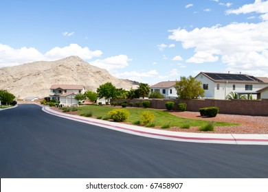 Southwest Style Homes In Las Vegas Neighborhood