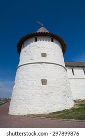 South-west Tower Of Kazan Kremlin. Built By Pskov Masters And Is A Classic Example Of The Pskov Style Fortifications. UNESCO World Heritage Site. Kazan, Republic Of Tatarstan, Russia.