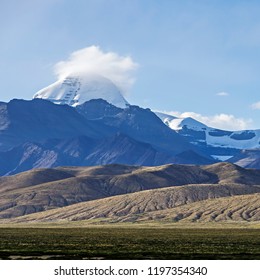 Southwest view of Mount Kailash, Tibet Autonomous Region, China.