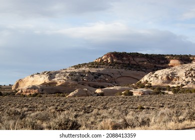 Southwestern Landscape With Mountains And Sky