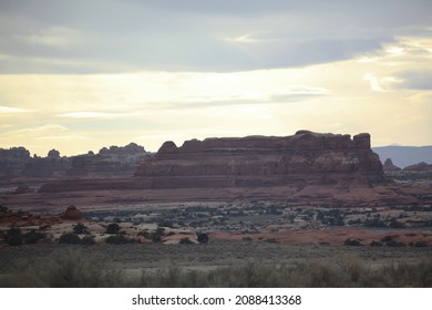 Southwestern Landscape With Mountains And Sky