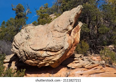 Southwestern Landscape With Rock Formations