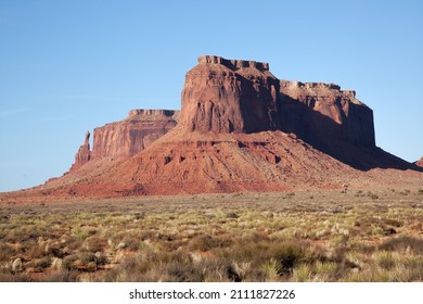 Southwestern Landscape With Rock Formations