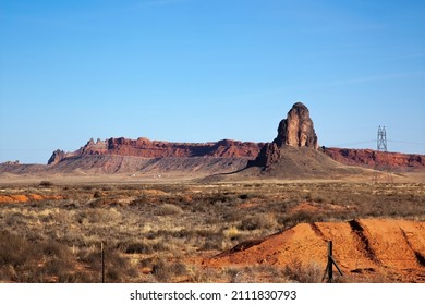 Southwestern Landscape With Rock Formations