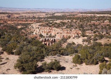 Southwestern Landscape With Rock Formations