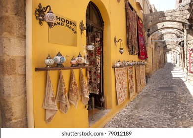 Souvenir Shop In Rhodes, Greece