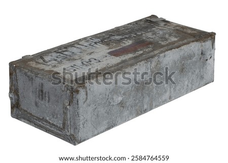 Soviet army box of 14.5mm ammunition. Text in russian - 