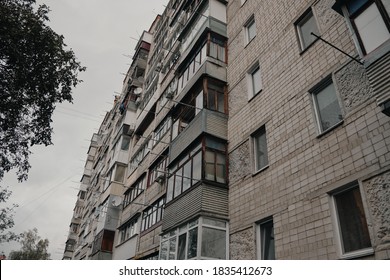 Soviet Gray Scary Badly Built House From The Cold War