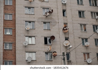 Soviet Gray Scary Badly Built House From The Cold War