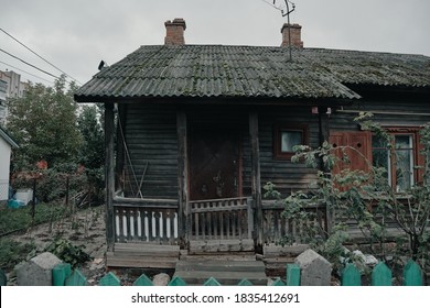 Soviet Gray Scary Badly Built House From The Cold War