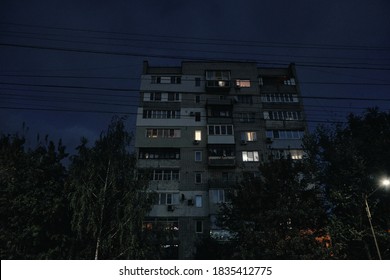 Soviet Gray Scary Badly Built House From The Cold War