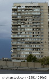 Soviet panel houses, brutalist architecture