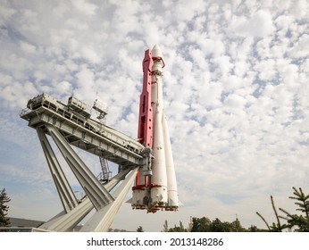 Soviet rocket Vostok, was used to launch the first man into space.The Vostok rocket was used to launch the first man into space.