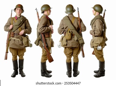 Young Soviet Soldier Svt Rifle Front Stock Photo (Edit Now) 381623305 ...