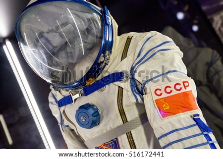 Soviet space suit of astronaut