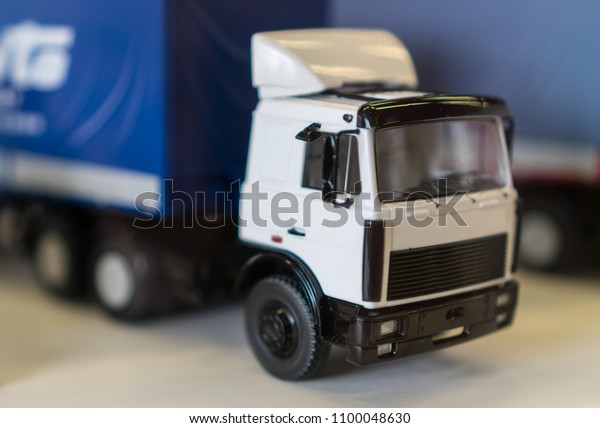 Soviet toy truck model on
exhibition.