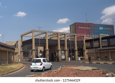 SOWETO, SOUTH AFRICA - CIRCA OCTOBER 2018:  Front Of The Chris Hani Baragawanath Academic Hospital