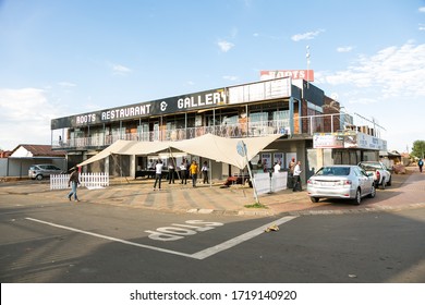 Soweto, South Africa - December 1, 2016: Entrance At Local Pick N Pay Spaza Shop Grocery Store