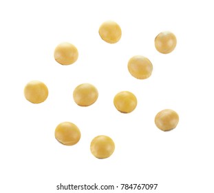 Soy Beans Isolated On White Background.