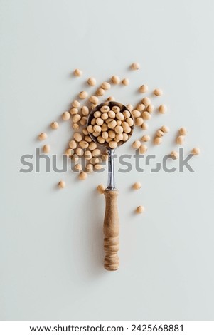 soy beans on white background