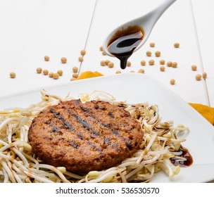 Soy Burger With Balsamic Vinegar