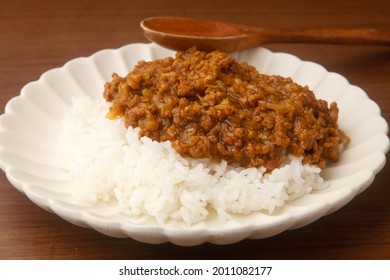 Soy Meat Keema Curry Rice