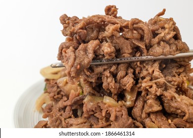 Soy Sauce Bulgogi On White Background