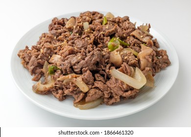 Soy Sauce Bulgogi On White Background