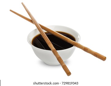 Soy Sauce Chopsticks Isolated On White Stock Photo 729819343 | Shutterstock